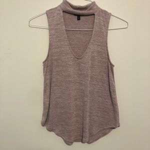 Express pink cut out tank top